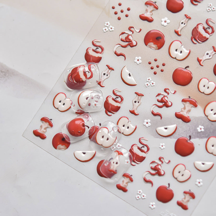 Hello Claws | Apple Jelly Nail Deco Sticker