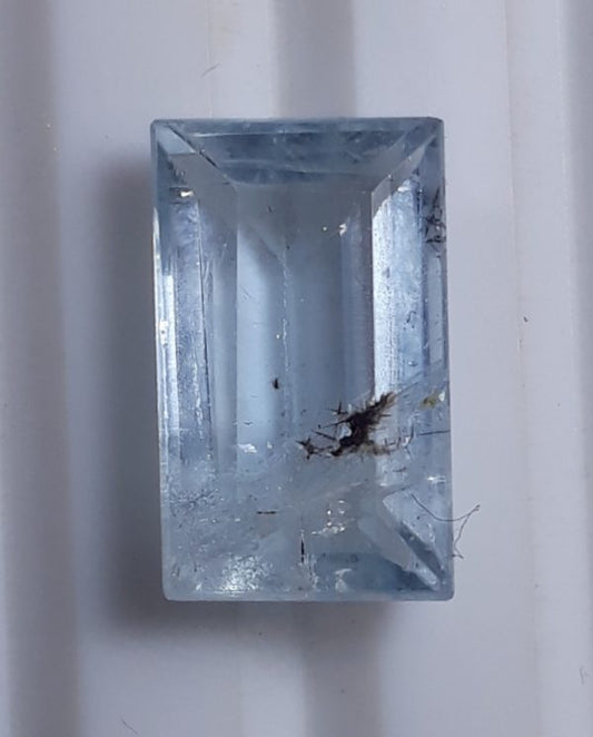 4.25ct Natural Aquamarine Crystal Emerald Cut - 12.4x7.5x5.3mm