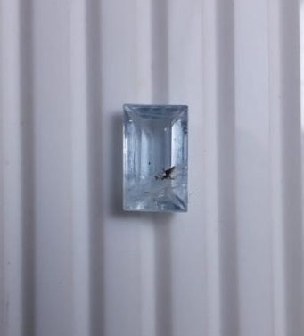 4.25ct Natural Aquamarine Crystal Emerald Cut  - 12.4x7.5x5.3mm