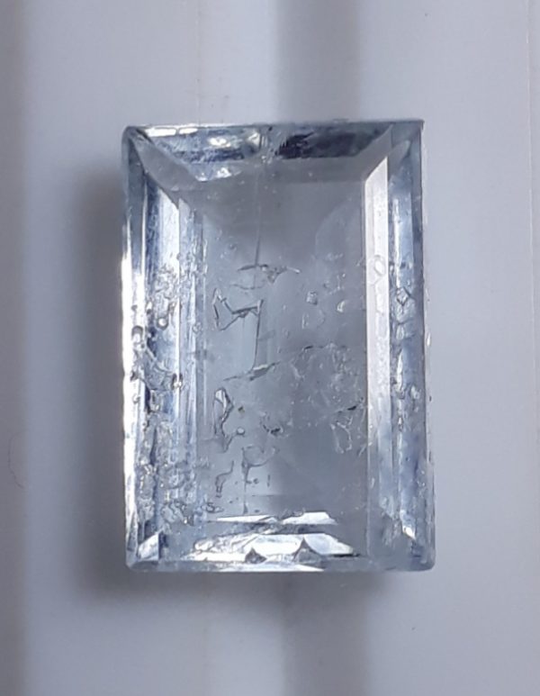2.7ct Natual Aquamarine Crystal Rectangular Cut - March Birthstone - 10.5x7x4mm