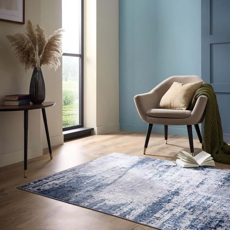 Eco-Washable Rug Abstract Design