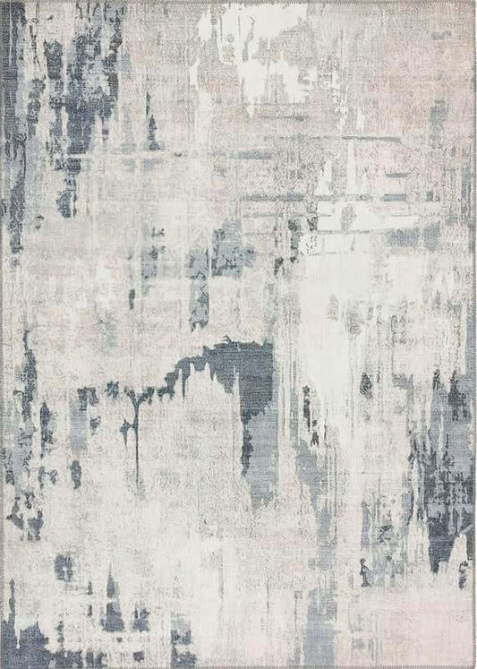 Eco-Washable Rug Abstract Design