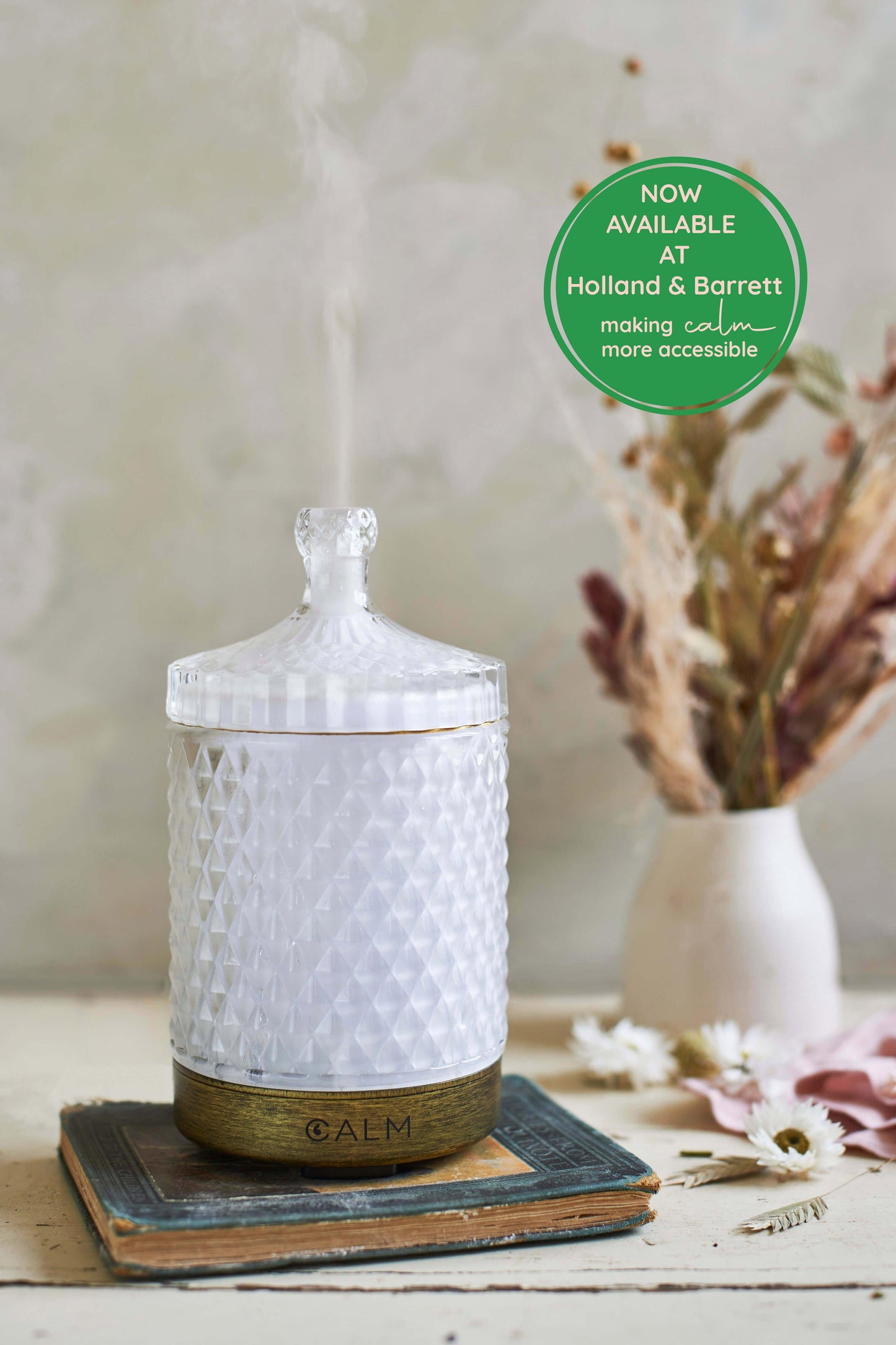 Hand-Painted Cut Glass Aroma Diffuser
