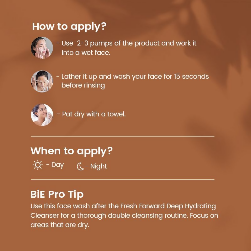 BiE Vin Rouge Renewing Face Wash With Vitamin E & Resveratrol