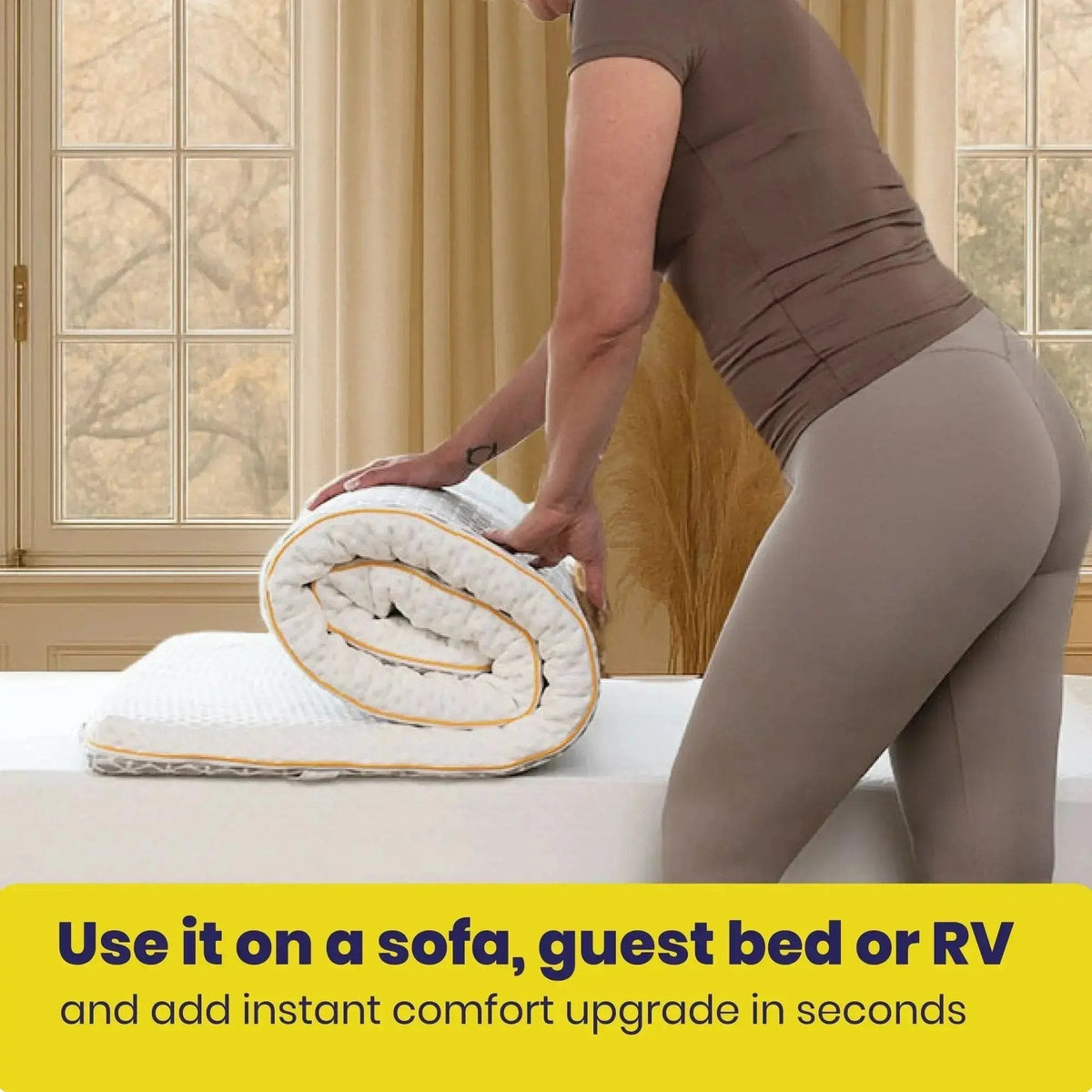 Brightr® Aurora Best Memory foam Mattress Topper for Back Pain, 5cm