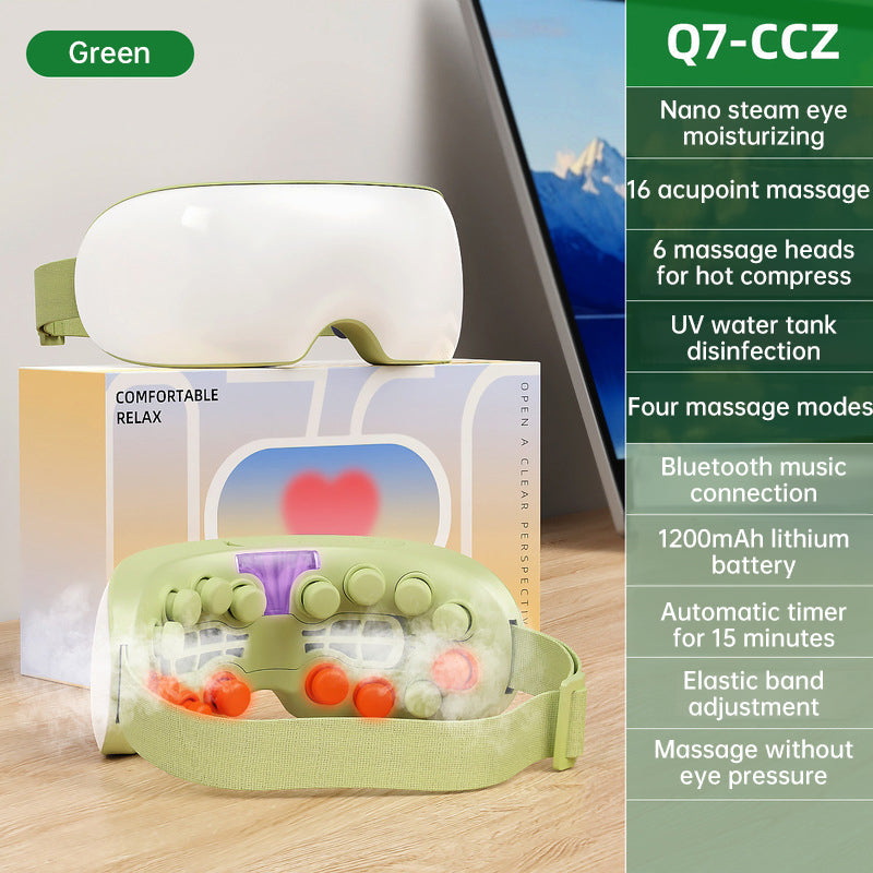 Electric Eye Steam Massager Nano Steam Eye Mask Hot Compress Glasses Steamer Bluetooth Relief Dry Eye Fatigue Dark Circles Tired