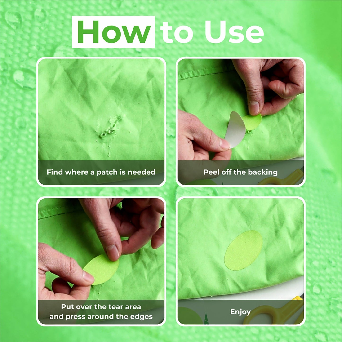 Self-Adhesive Puffer Jacket Repair Patches (30+ Colours)