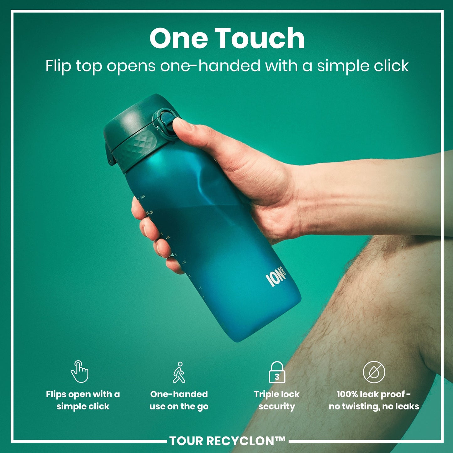 Bottle, Recyclon, Aqua, 750ml