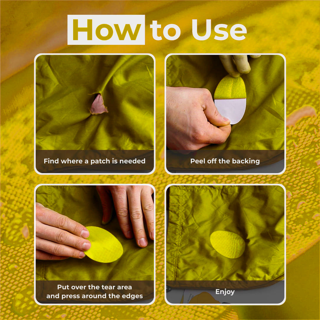 Self-Adhesive Puffer Jacket Repair Patches (30+ Colours)