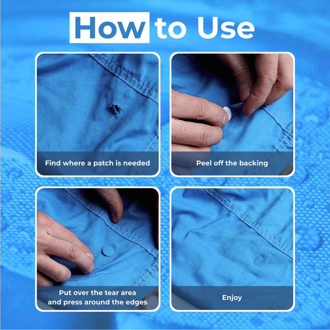 Self-Adhesive Puffer Jacket Repair Patches (30+ Colours)