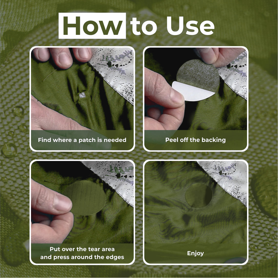 Self-Adhesive Puffer Jacket Repair Patches (30+ Colours)