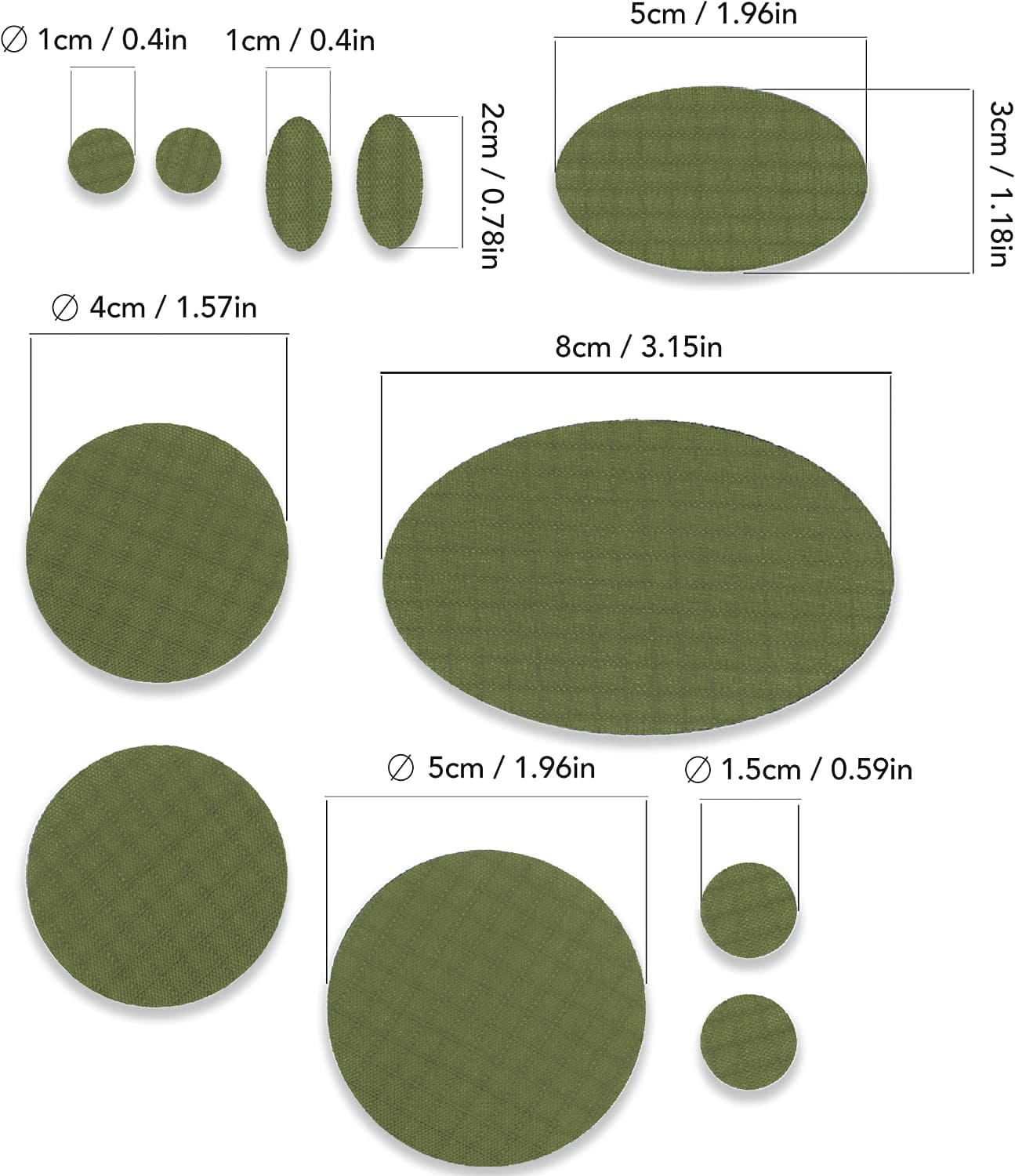 Self-Adhesive Puffer Jacket Repair Patches (30+ Colours)