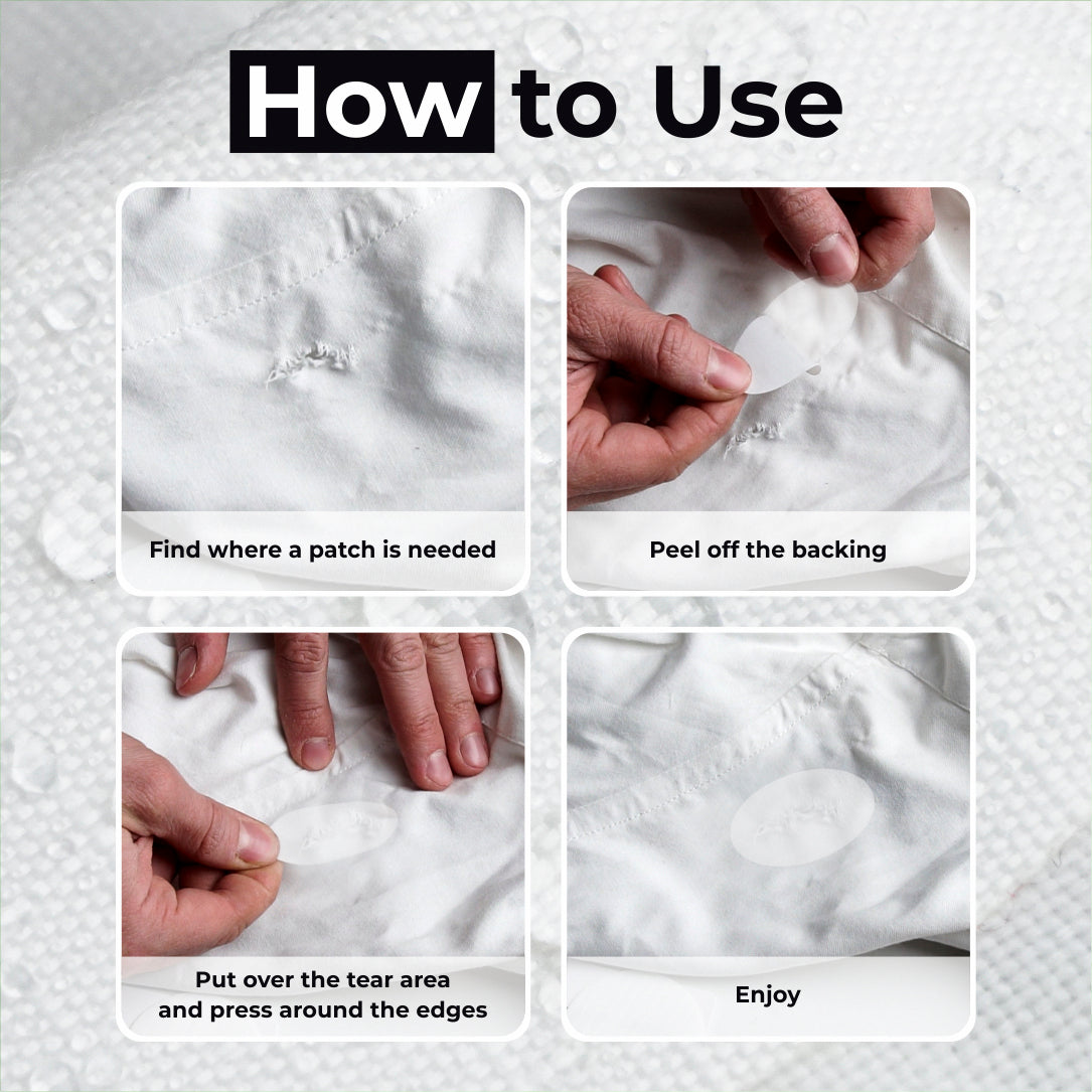 Self-Adhesive Puffer Jacket Repair Patches (30+ Colours)