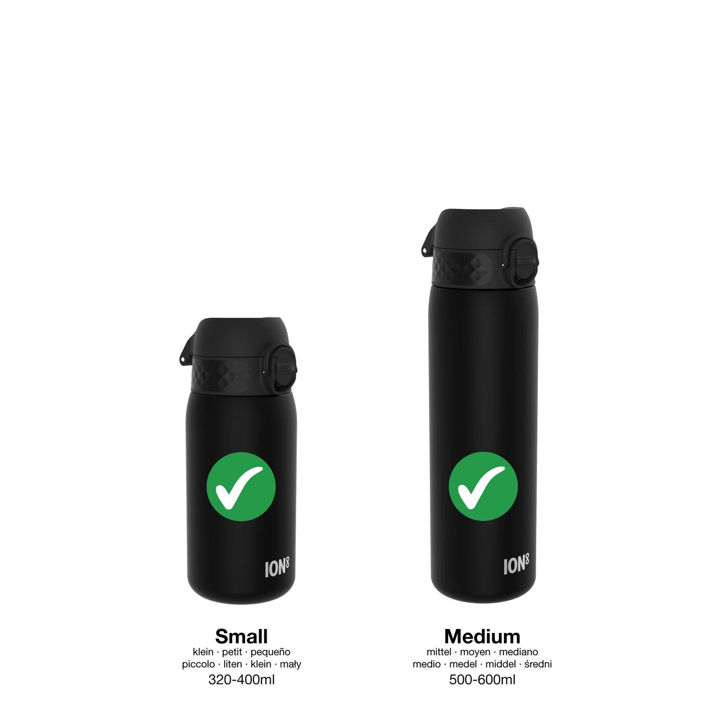 Leak Proof Water Bottle Accessory, Replacement Lid, Grey, Small / Medium