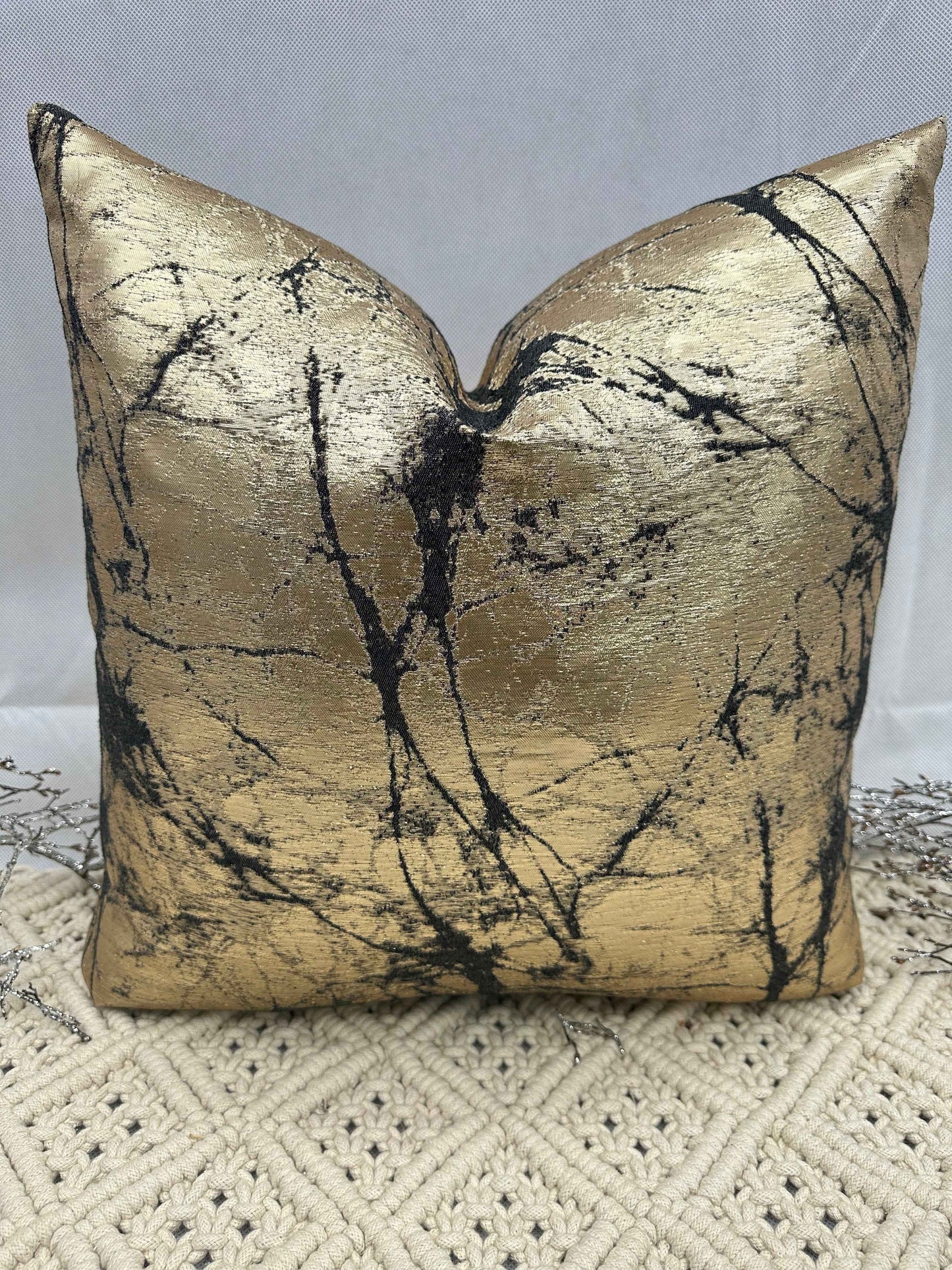 The Couture Cushion - The Gold and Black Cooper - Style No. 119b