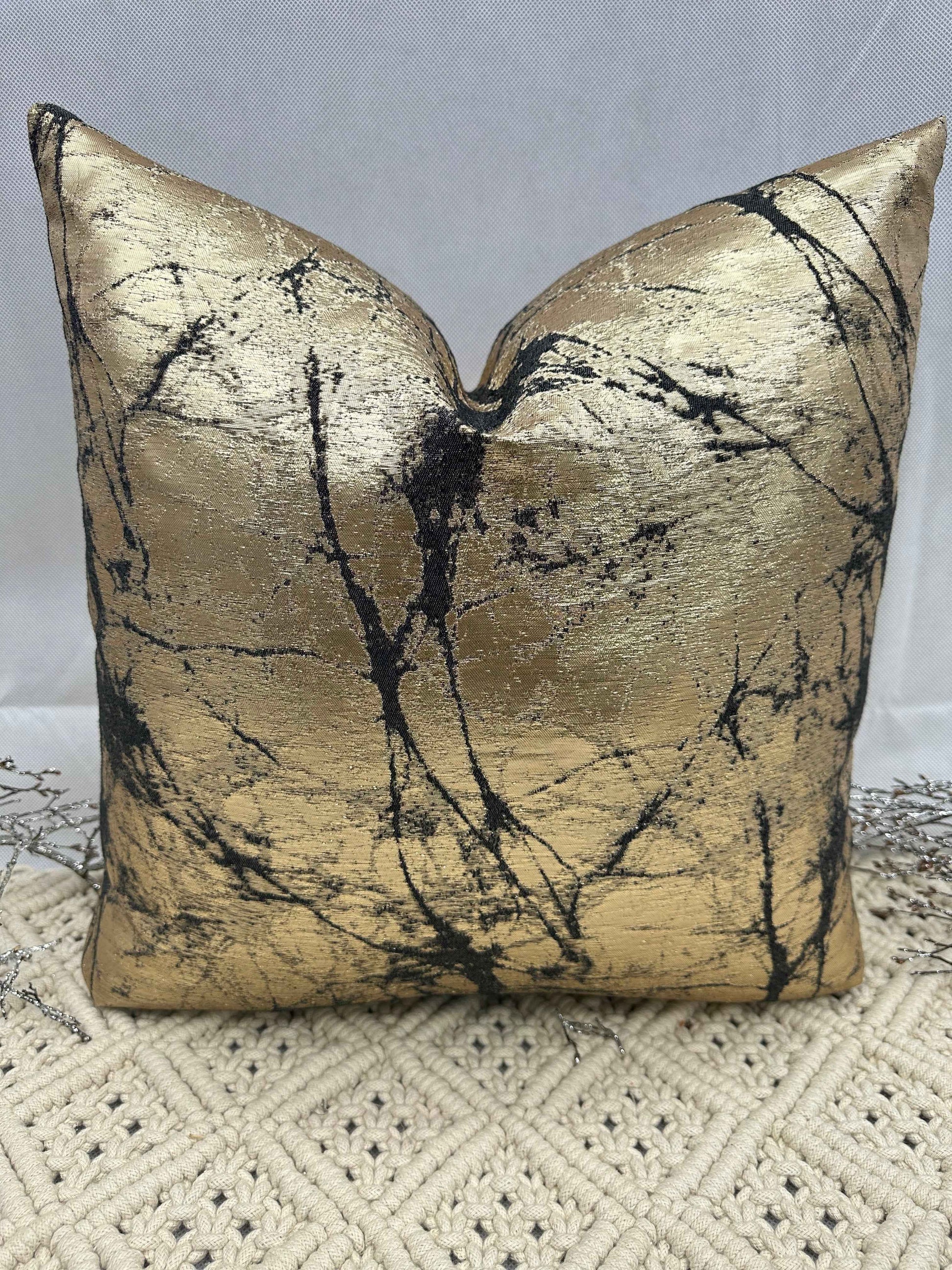The Couture Cushion - The Gold and Black Cooper - Style No. 119b