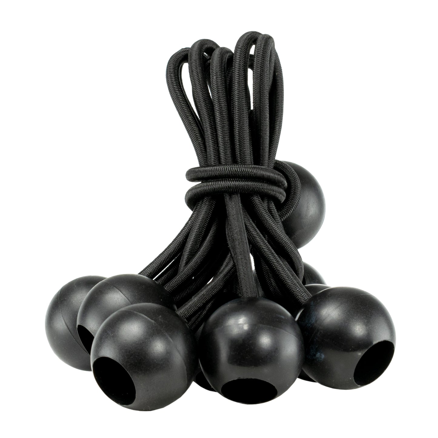 Clear M-Grade Tarpaulin with 10 x 6" Bungee Balls (Black)