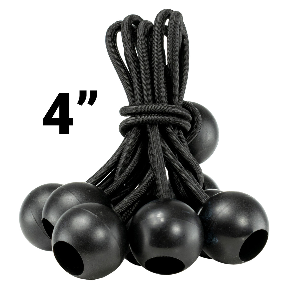 Green/Brown L-Grade Tarpaulin with 10 x 4" Bungee Balls (Black)