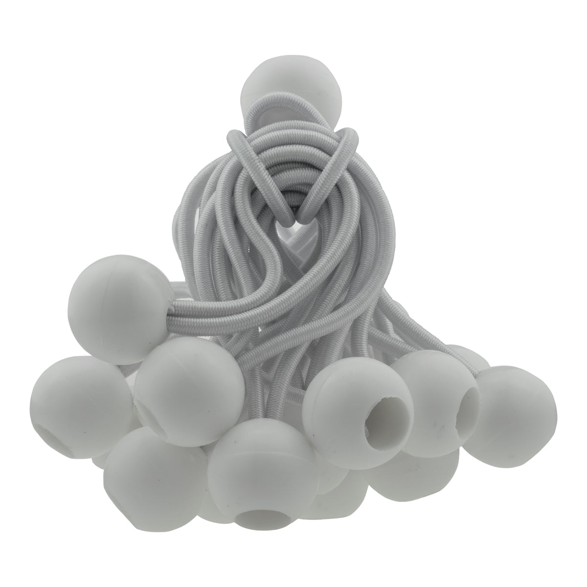 Blue S-Grade Tarpaulin with 20 x 4" Bungee Balls (White)