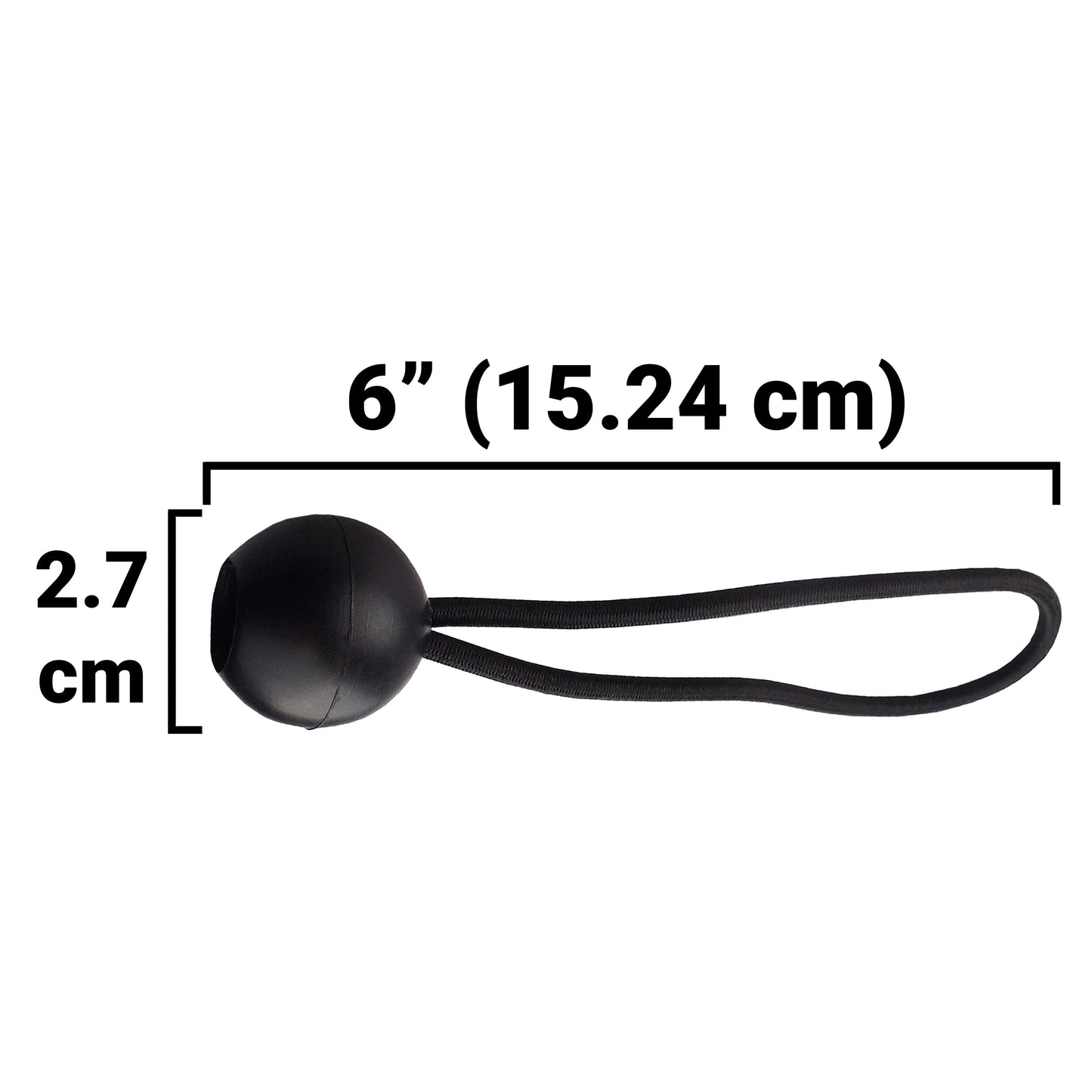 Silver XL-Grade Tarpaulin with 10 x 6" Bungee Balls (Black)