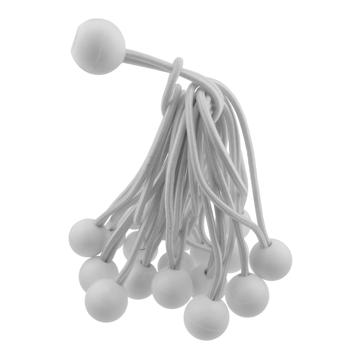 Green/Brown L-Grade Tarpaulin with 20 x 6" Bungee Balls (White)