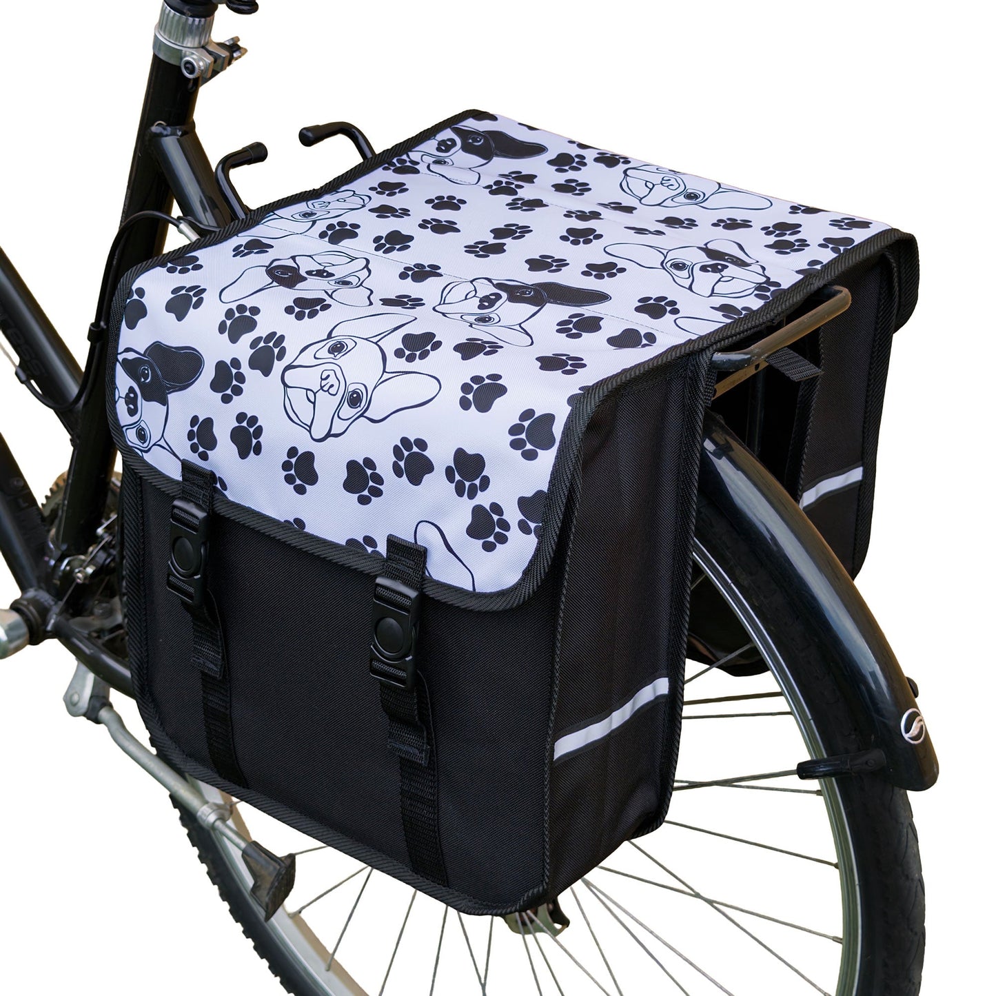 BikyBag Classic - Bicycle Double Pannier Bag (Dogs)