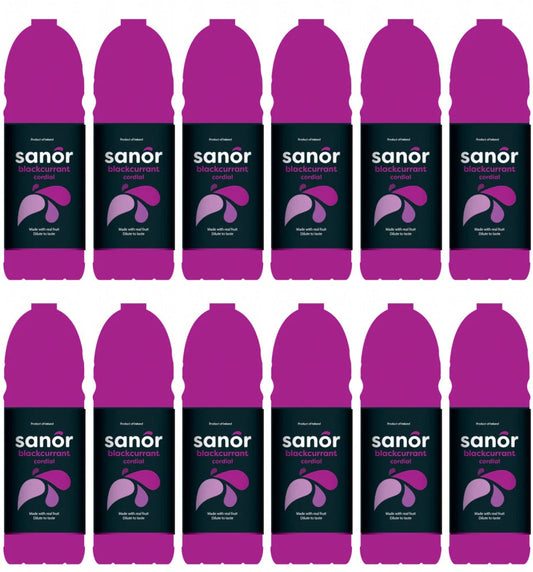 12 x Sanor Blackcurrant 1L