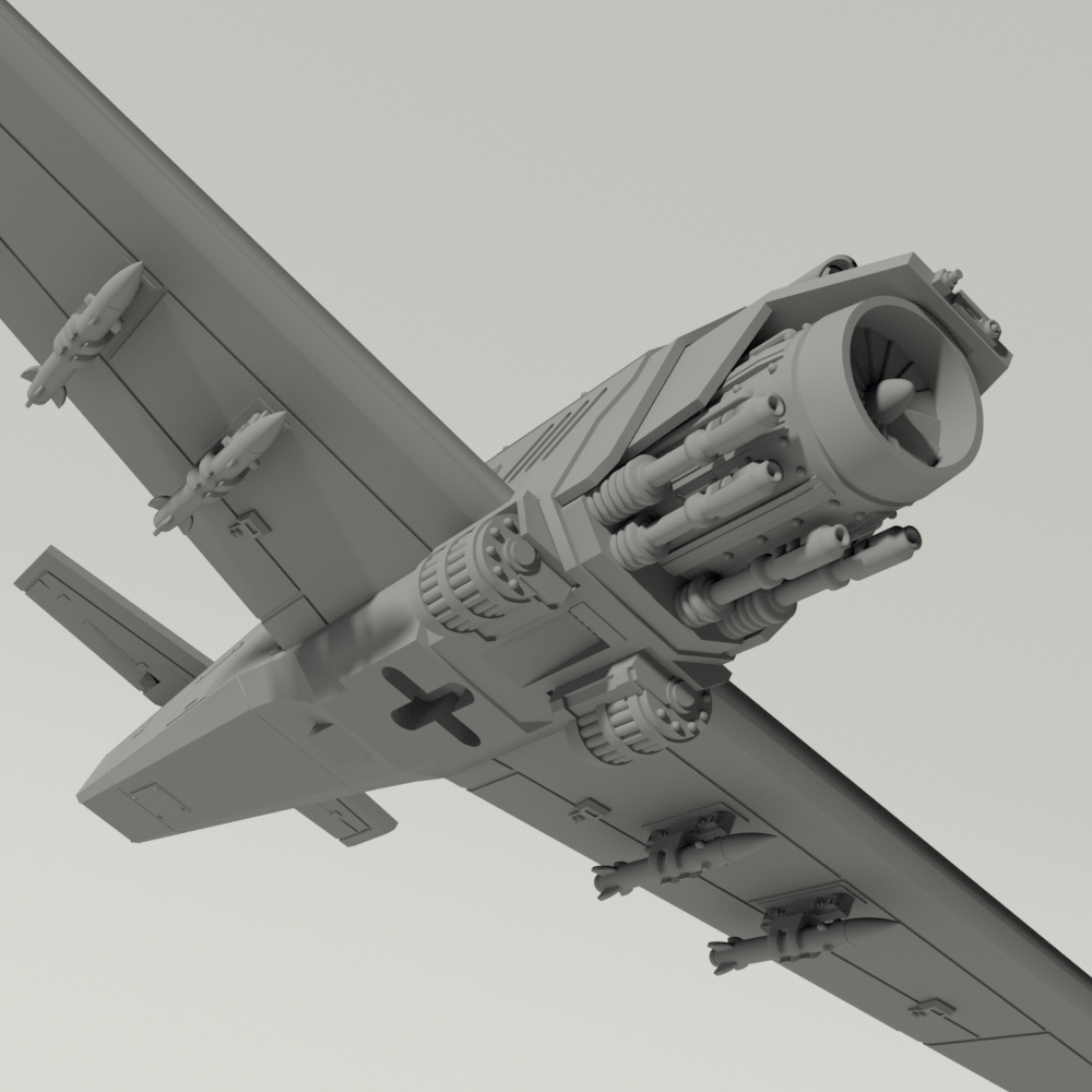 Grim BF-109 Fighter Plane