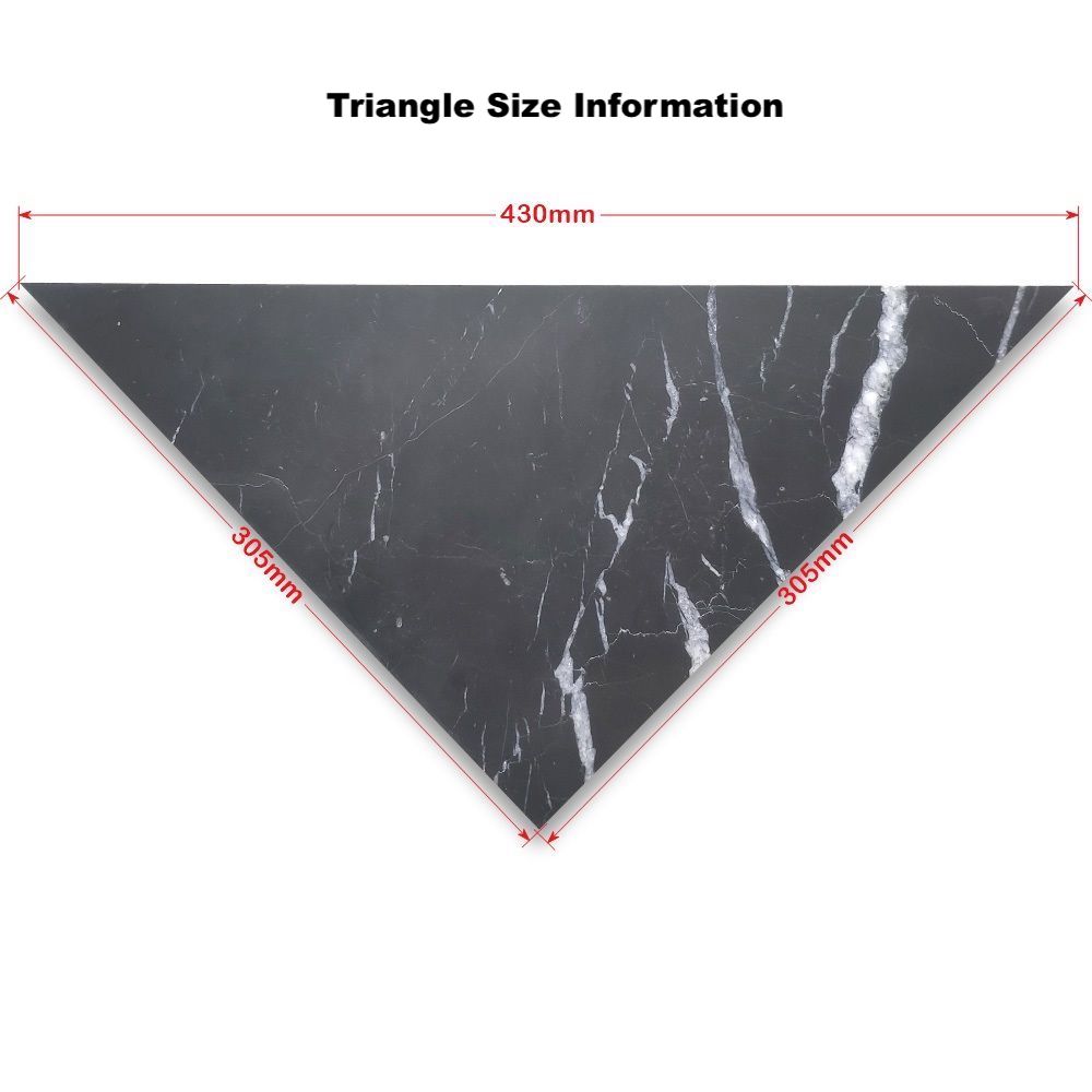 Honed Marble Chequerboard Tiles - Fitz Collection Triangle