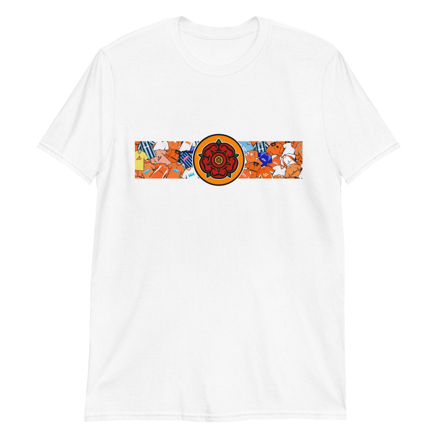 Blackpool Lancashire Rose Retro Football Unisex T-Shirt