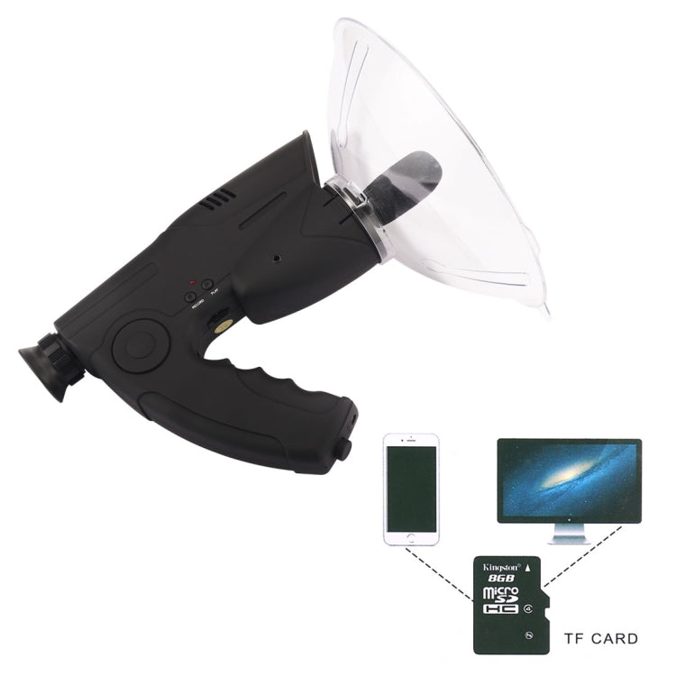 Solaraway TN-02 8X Prism Optical System Orbitor Natural Observer with Digital Recording, Support TF Card & Headphone Jack, 8X Natural Observer