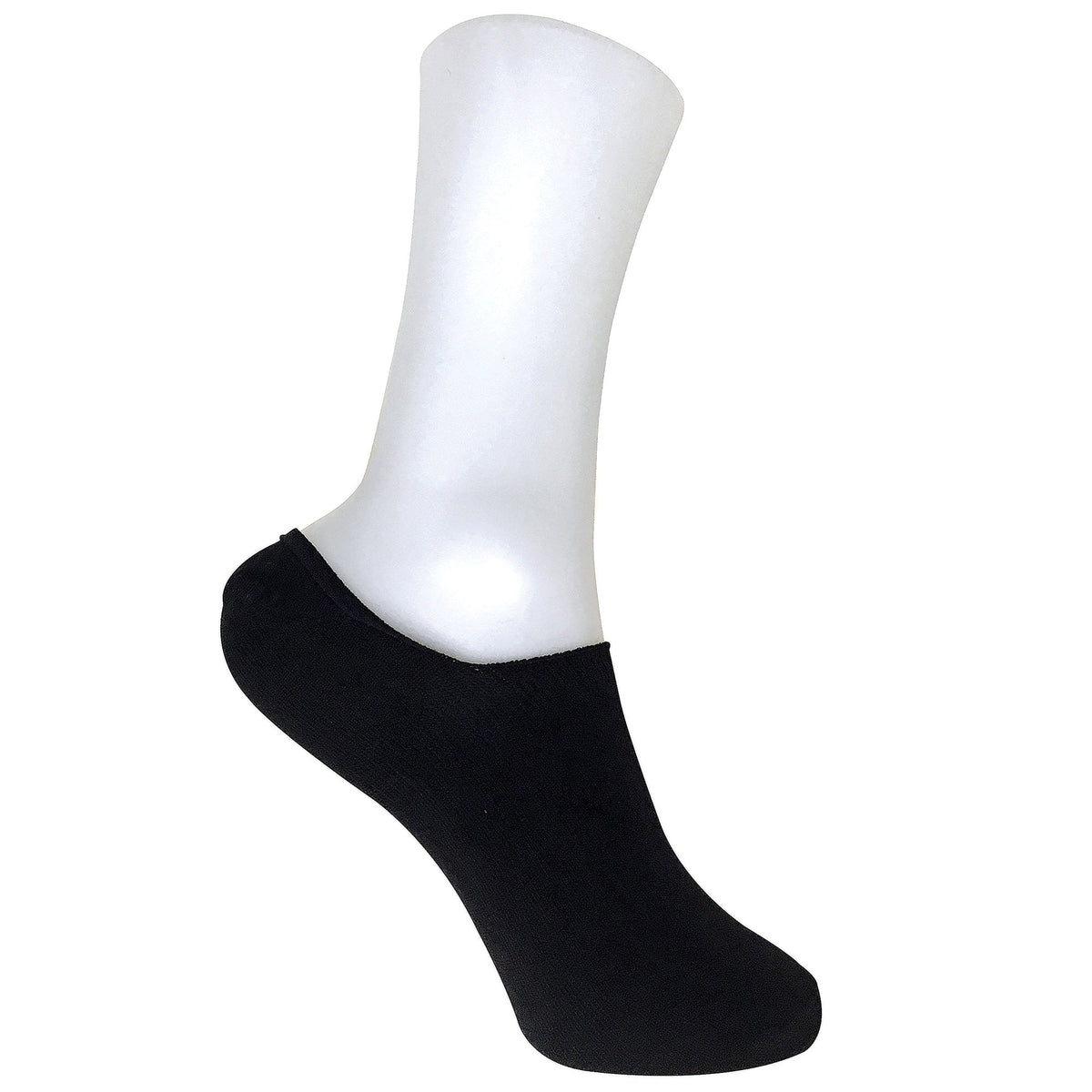 6 Pack Ladies Anti Sweat Bamboo Liner Ankle Socks with Heel Grip