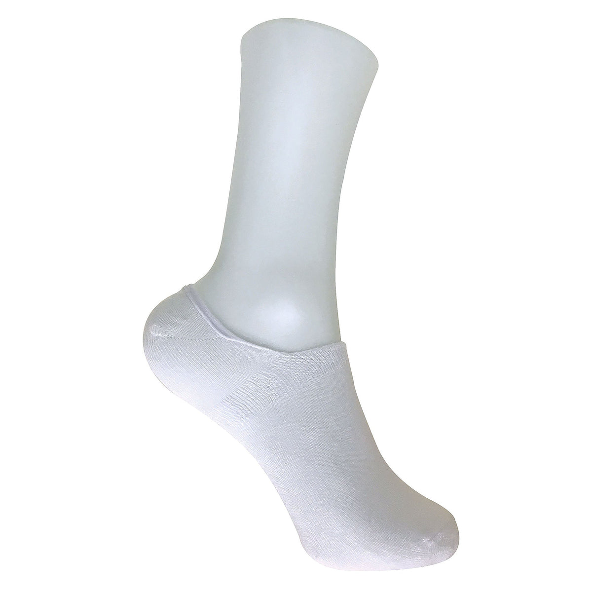 6 Pack Ladies Anti Sweat Bamboo Liner Ankle Socks with Heel Grip