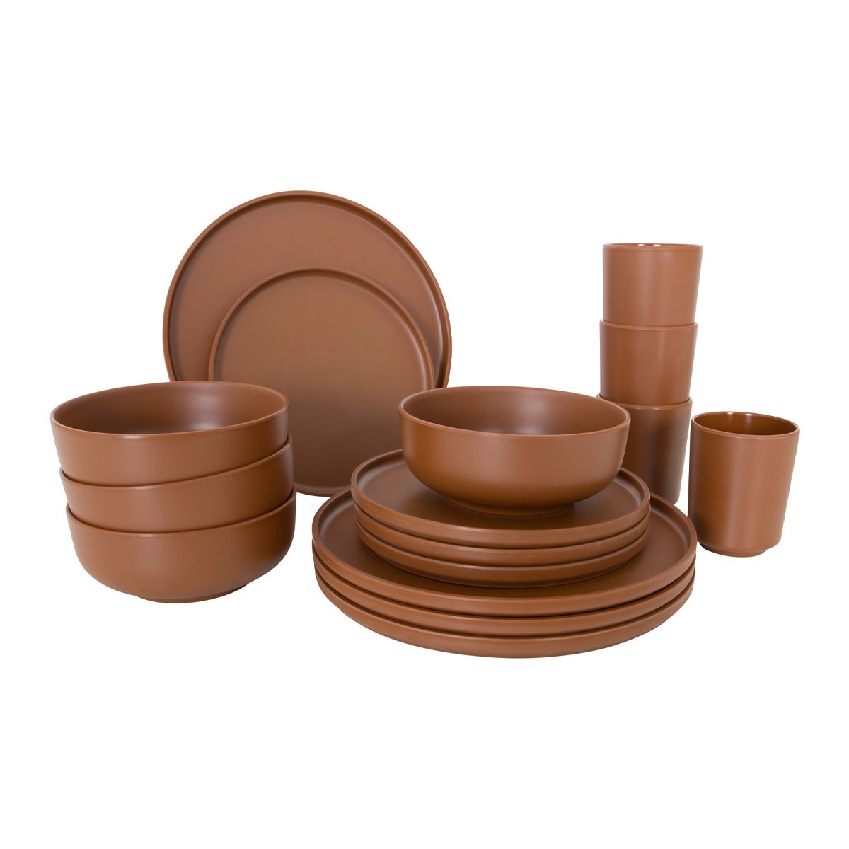 Bo-Camp Industrial Collection Tableware Patom (16 Pieces / Terra)