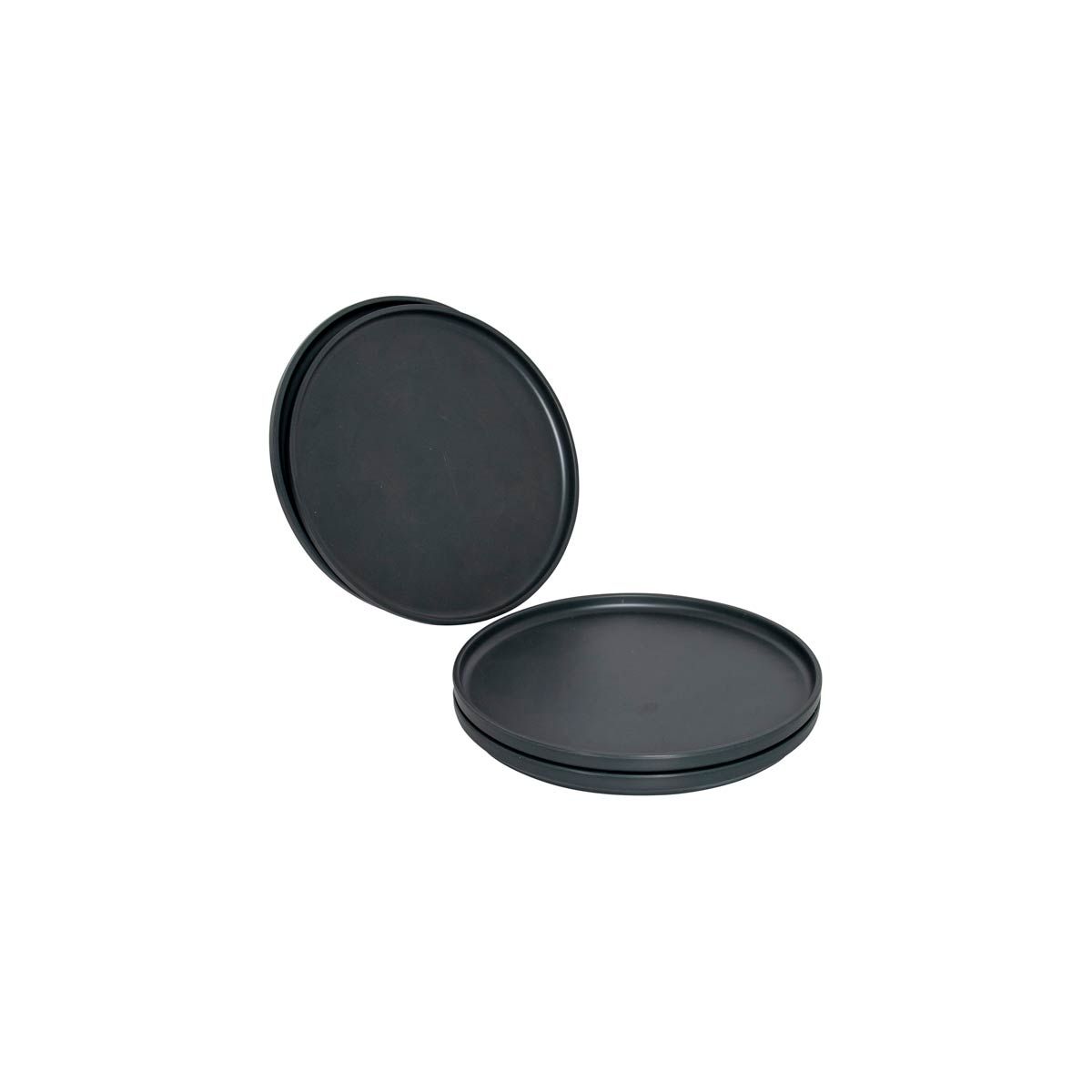 Bo-Camp Industrial Collection Breakfast Plate (4 Pieces / Anthracite)