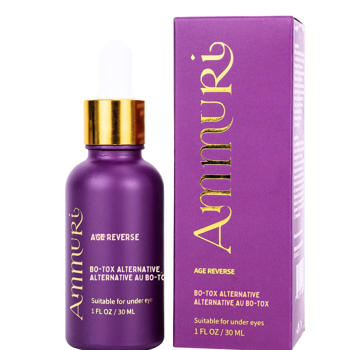 Ammuri Age Reverse Serum 30ml – Anti-Ageing Wrinkle & Firming Serum for Face & Under Eye | Smooth Fine Lines, Hydrate & Improve Skin Elasticity