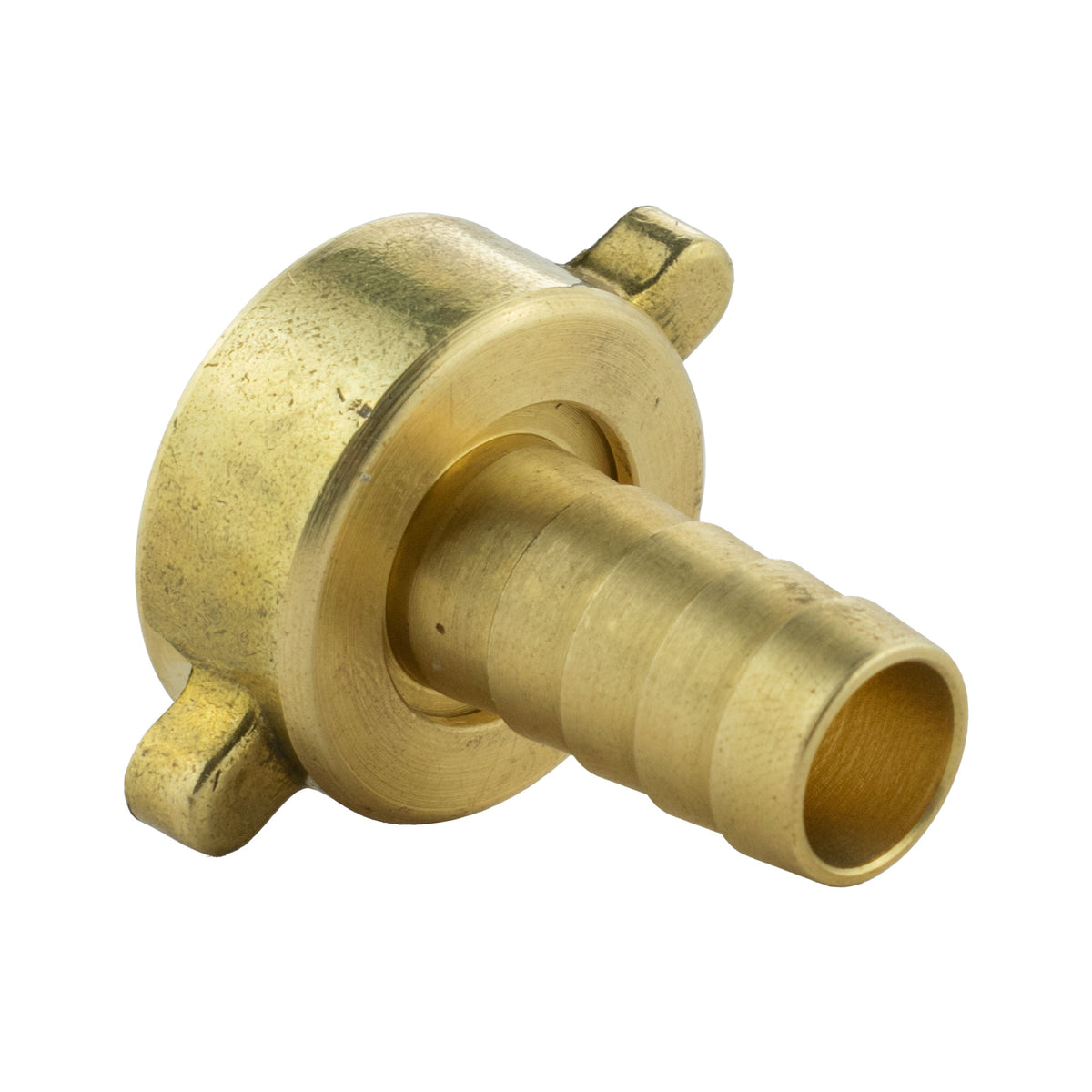 Hose Connector Blue with In-Line BSPM Valve and 13mm Brass Barb Water Connector