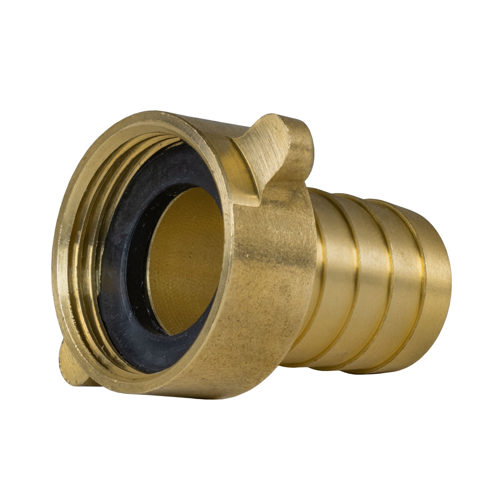 19mm Brass Barb with In-Line BSPM Threaded Valve