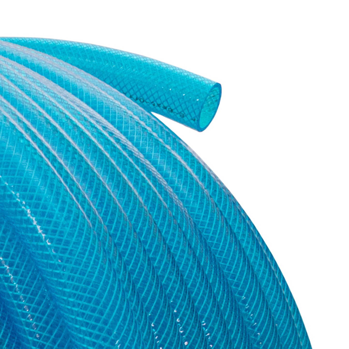 Braided Fuel Hose Blue Transparent PVC 25mm*2.6mm for Pipe and Water Fitting