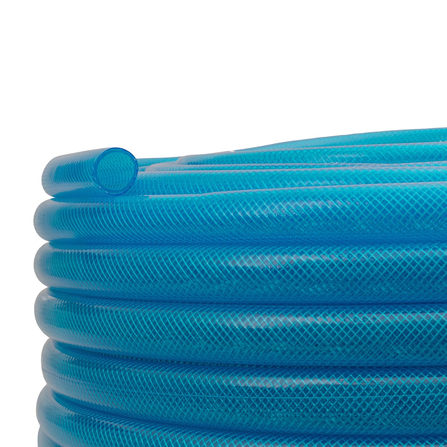 Braided Fuel Hose Blue Transparent PVC 25mm*2.6mm for Pipe and Water Fitting