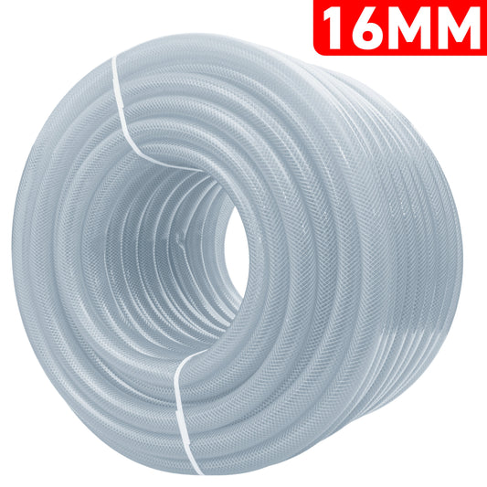 Clear Braided PVC Pipe 16mm*1.9mm Pipe and Water Fitting Garden Water Connector