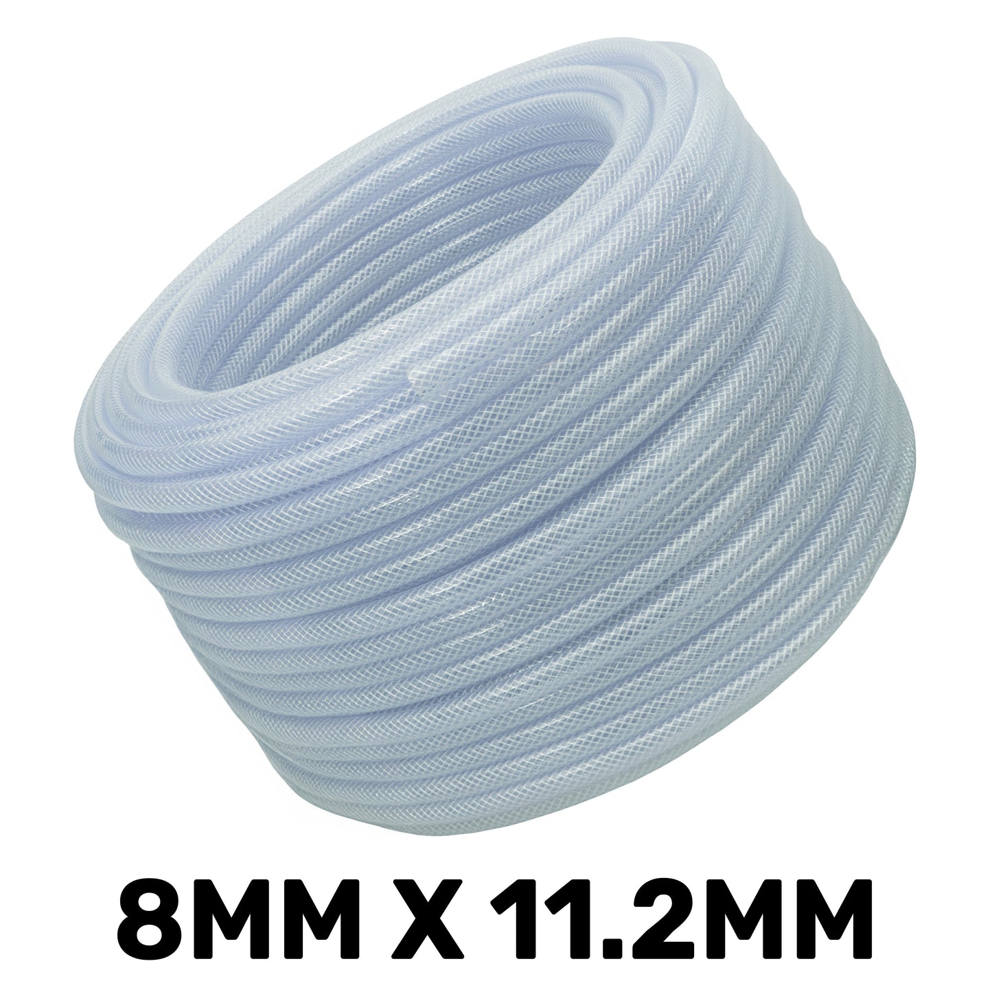 Clear Braided PVC Pipe 8mm*1.6mm Pipe and Water Fitting Garden Water Connector