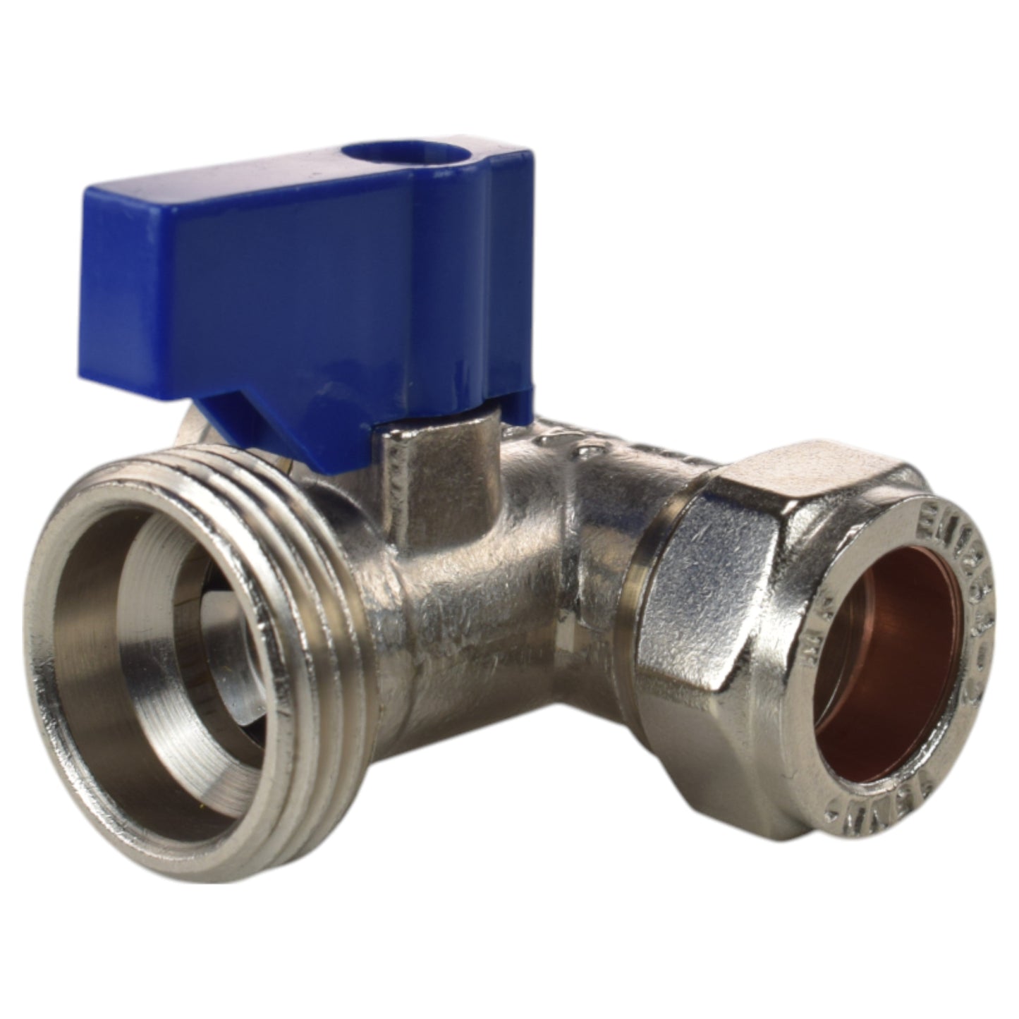 Brass Compression Tee Valve 15mm - ¾” BSP Male