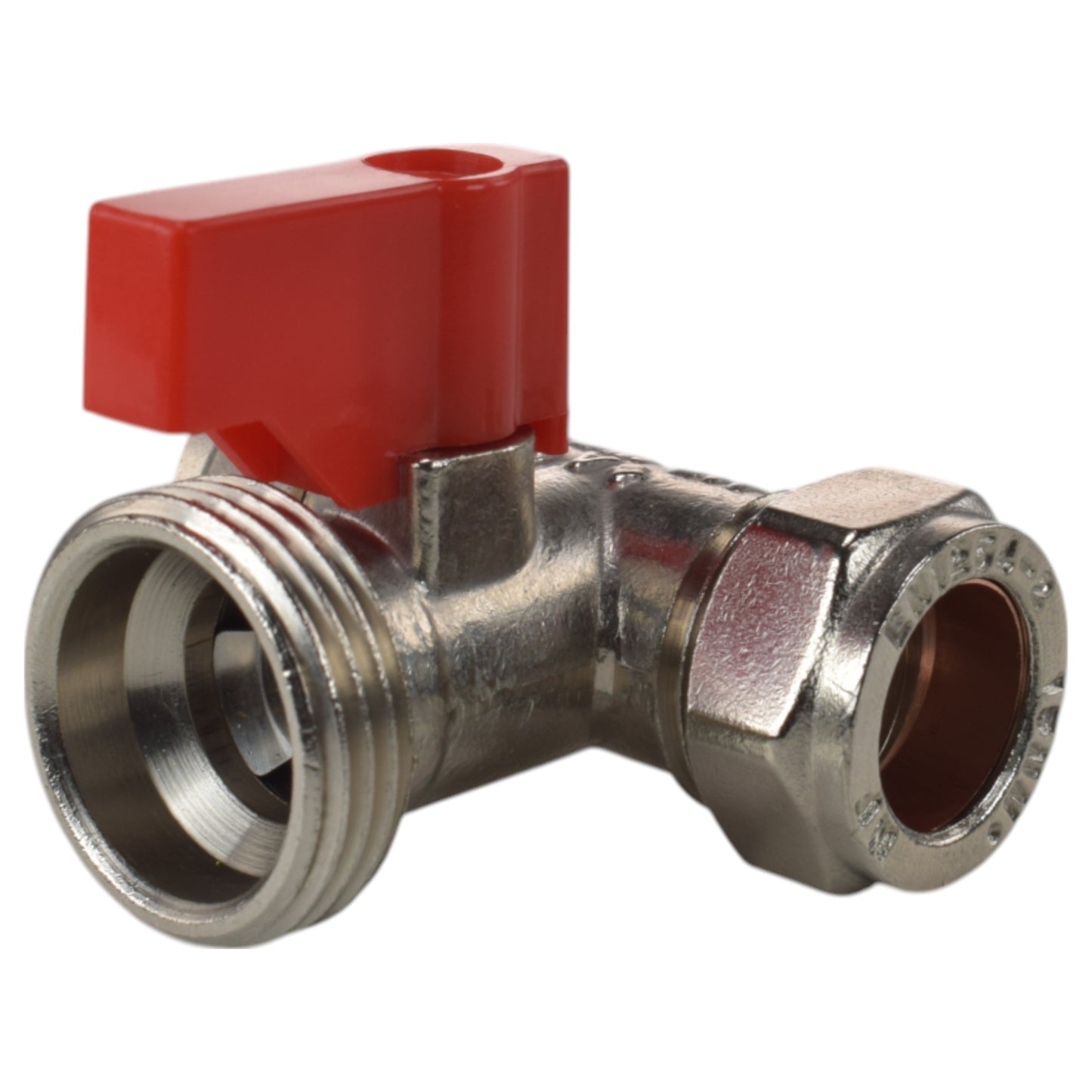 Brass Compression Tee Valve 15mm - ¾” BSP Male