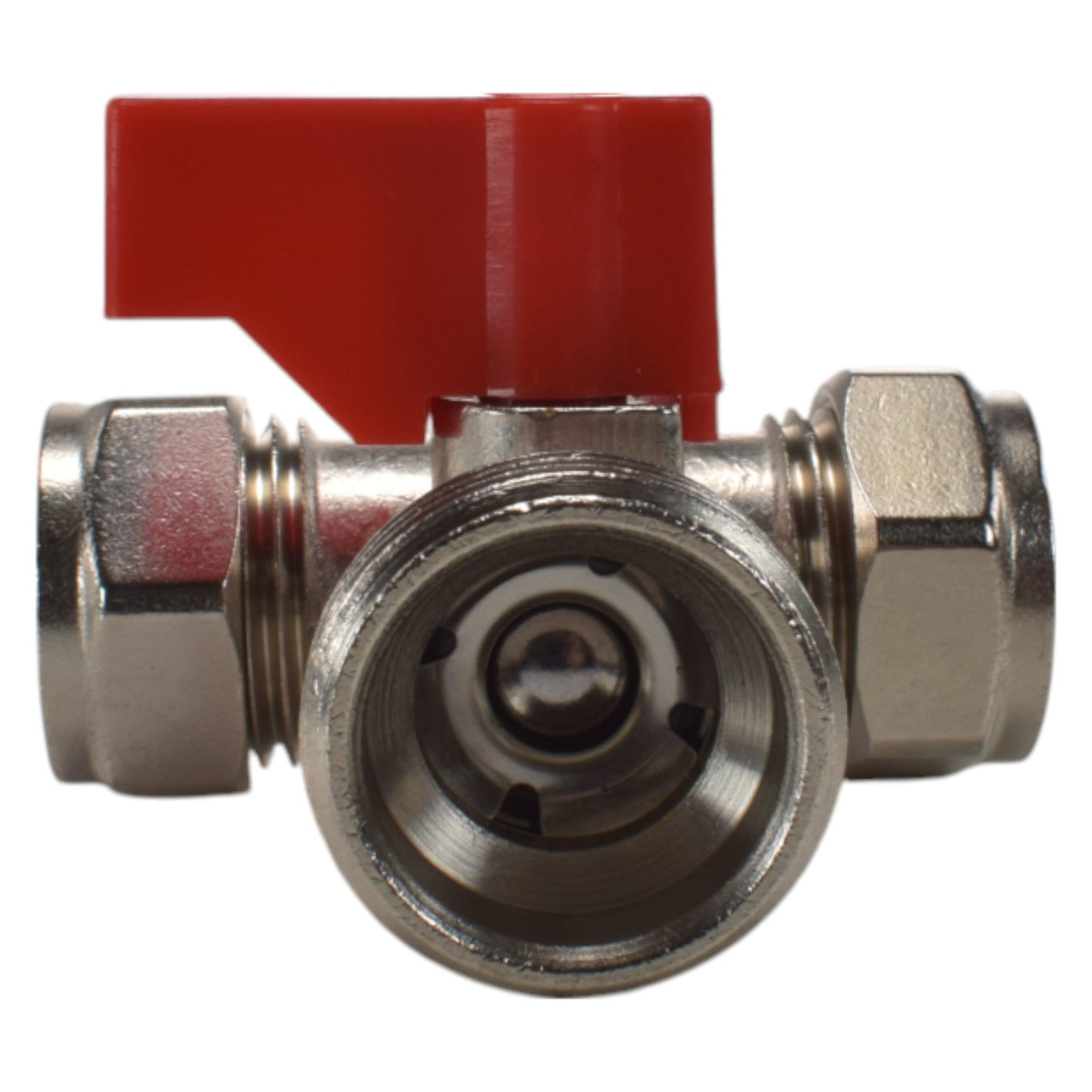 Brass Compression Tee Valve 15mm - 3/4 BSP Male Garden Hose Pipe Water Connector