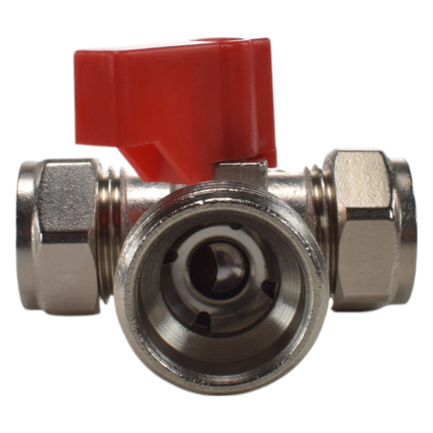 Brass Compression Tee Valve 15mm - 3/4 BSP Male Garden Hose Pipe Water Connector