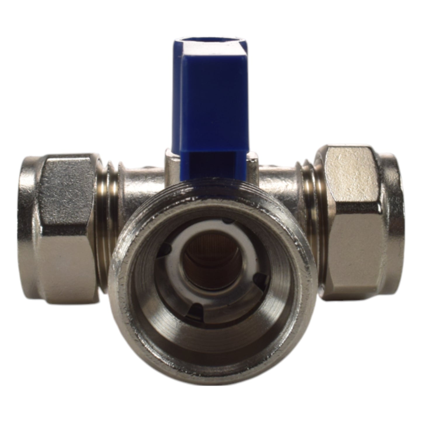 Brass Compression Tee Valve 15mm - 3/4 BSP Male Garden Hose Pipe Water Connector
