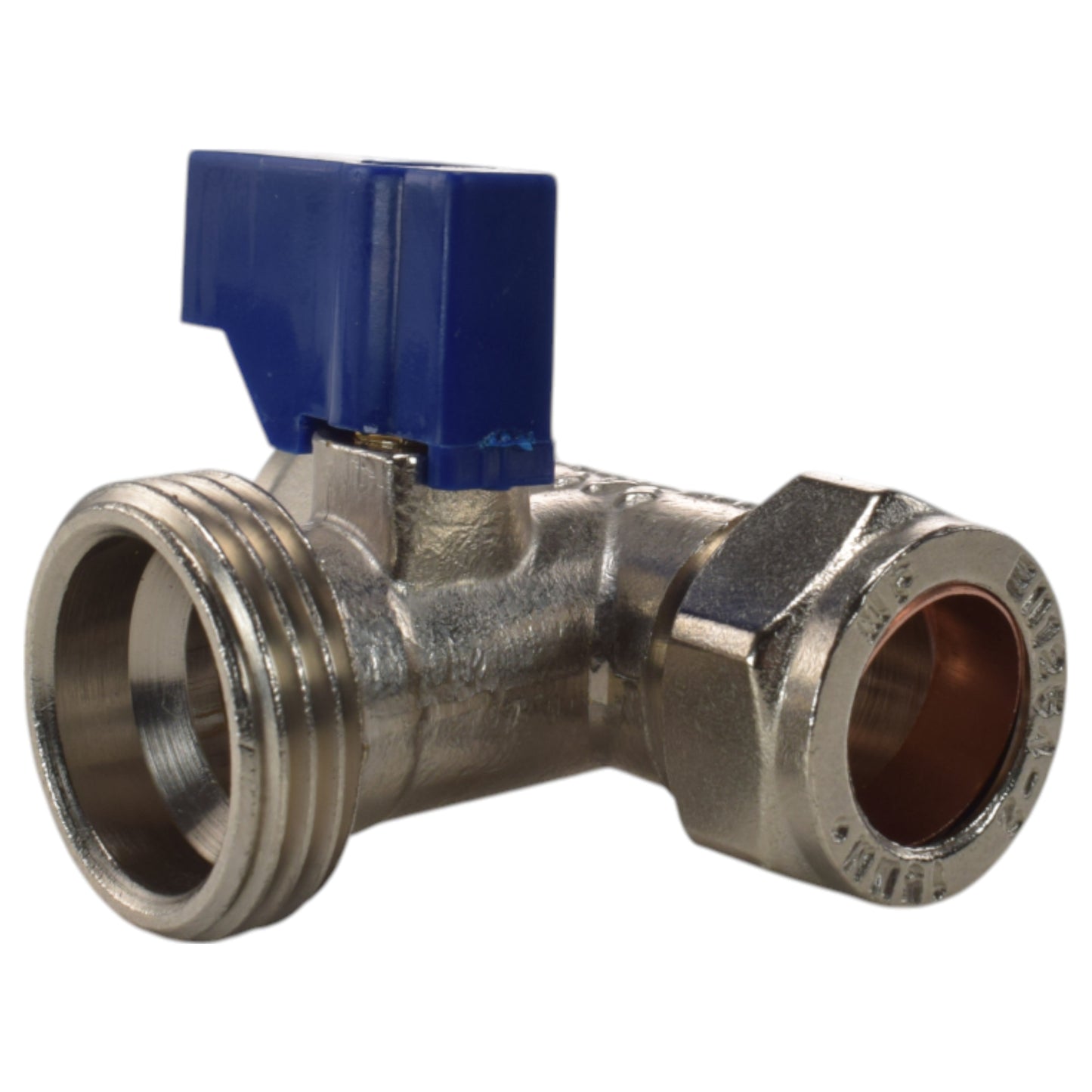 Brass Compression Tee Valve 15mm - ¾” BSP Male