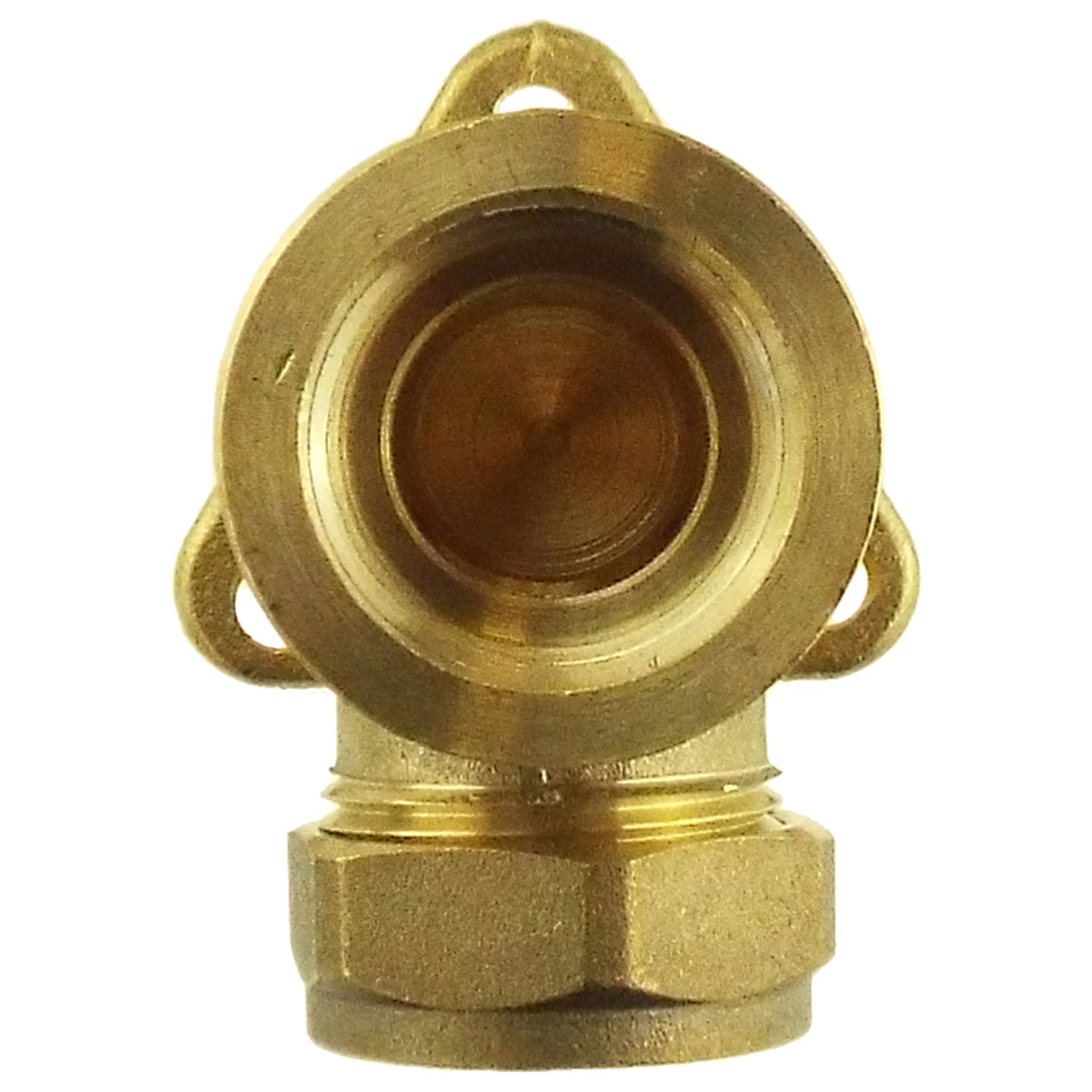 22mm Brass Wall Flange Kit with Brass Quick Connect Tap
