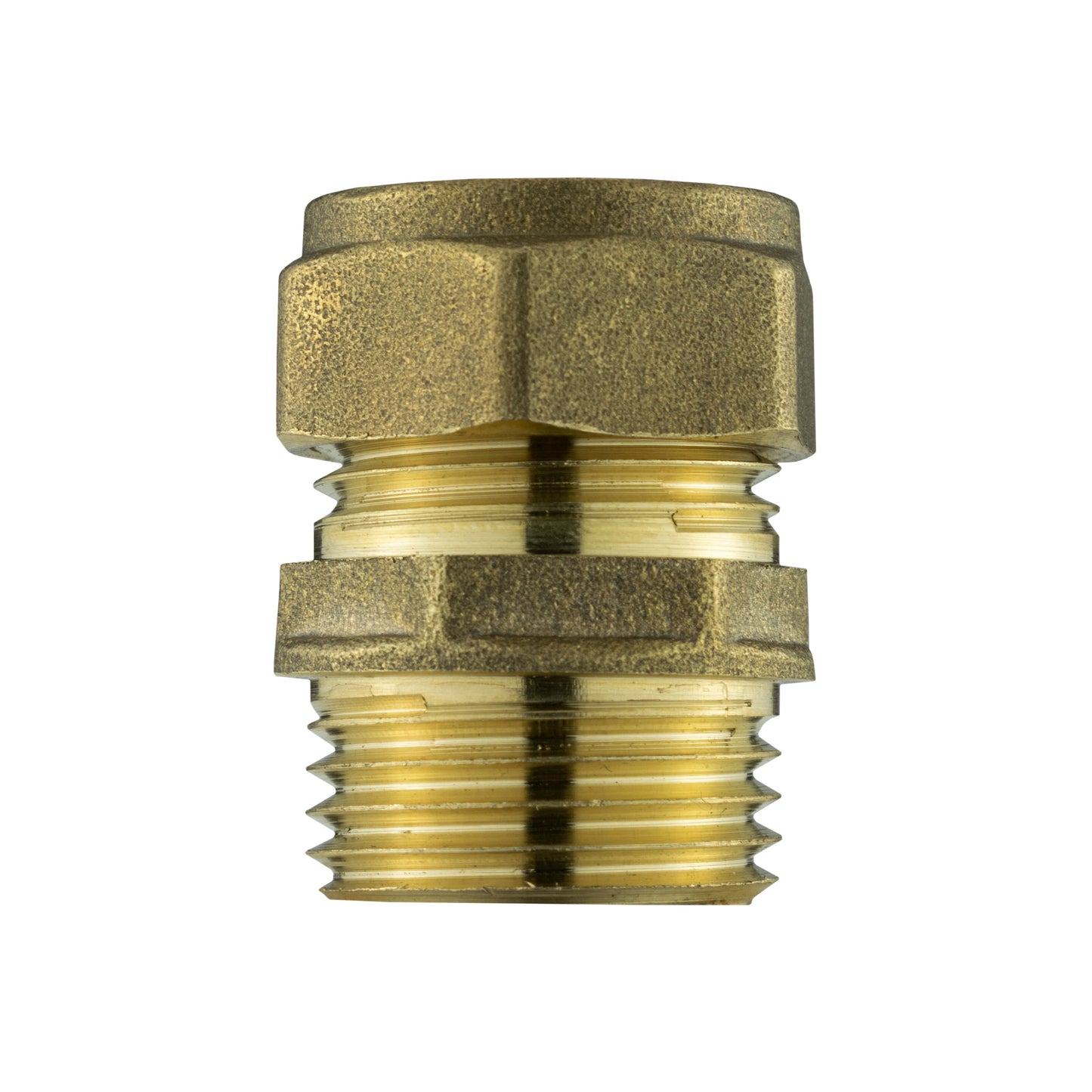 Brass Compression Straight 15mm - 1/2"BSPM
